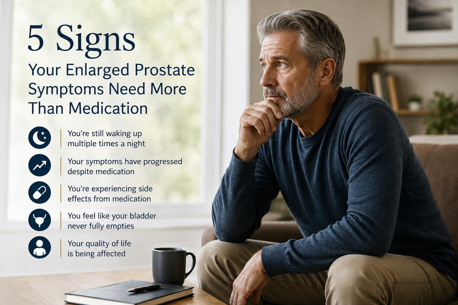 5 Signs Your Enlarged Prostate Symptoms Need More Than Medication